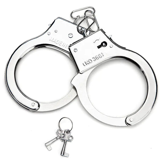 Metal Bondage Handcuffs with Plush Lining