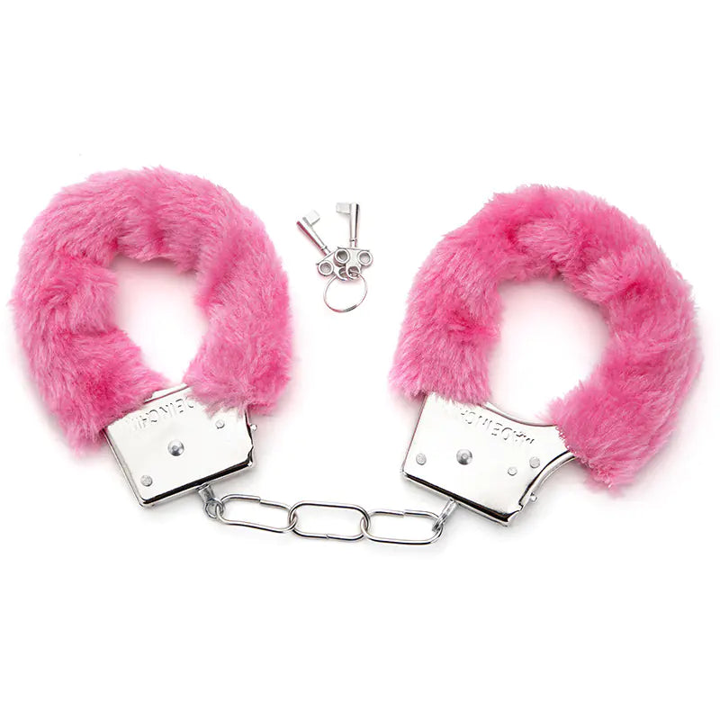 Metal Bondage Handcuffs with Plush Lining