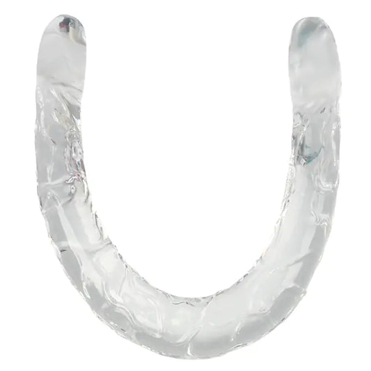 Double-Ended Transparent Crystal Dildo